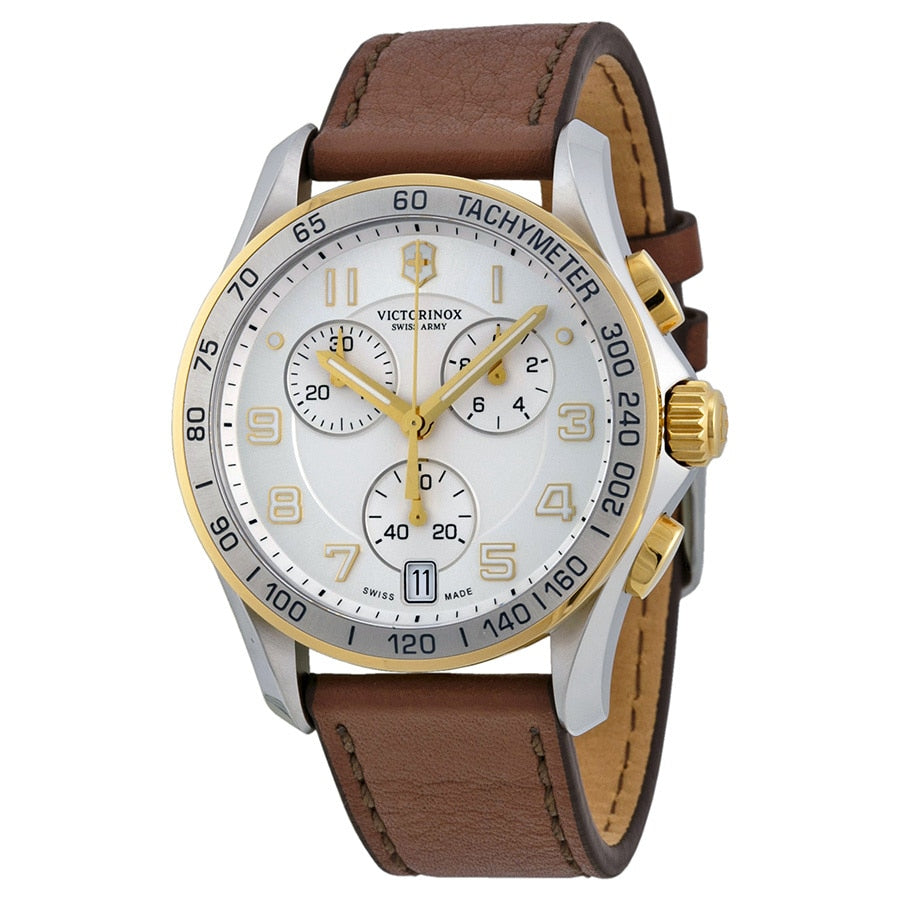 Swiss army watch gold and silver top