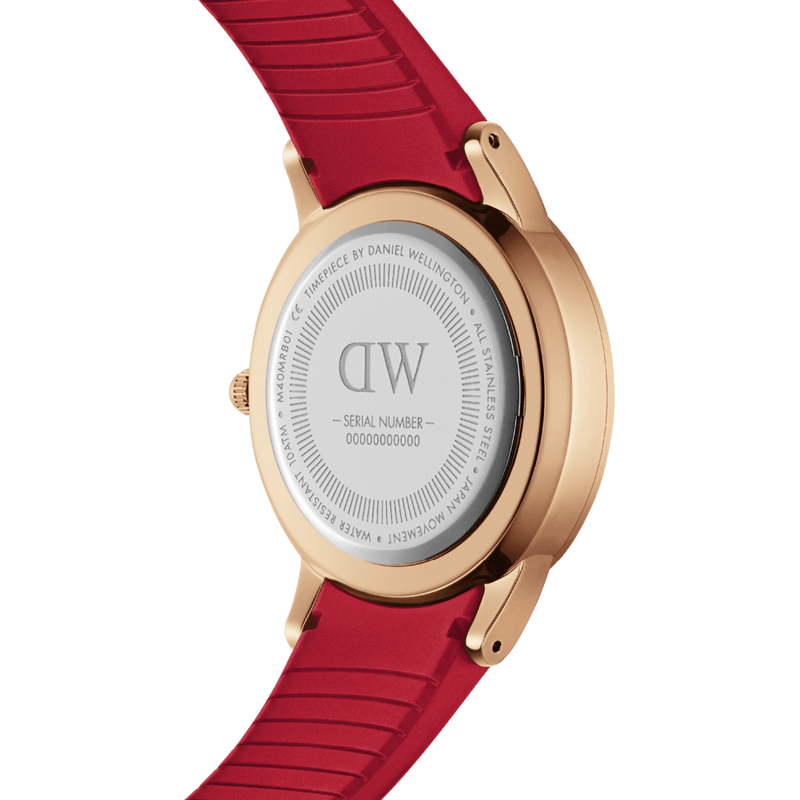 Daniel Wellington Iconic Motion Ruby 40mm Red Dial Watch DW00100502