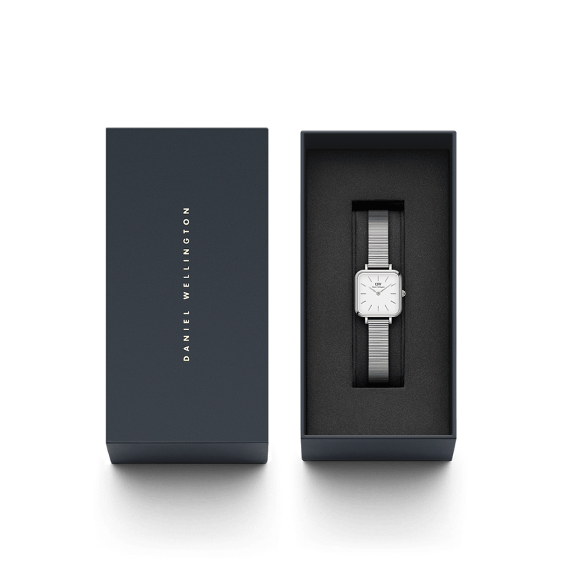 Daniel Wellington Quadro Studio 22X22mm White Dial Watch DW00100521