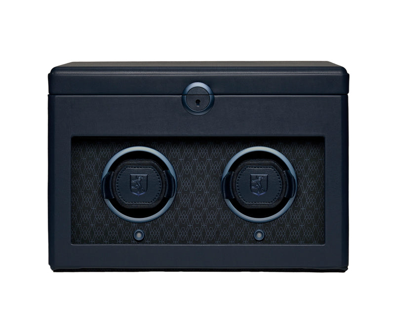 Wolf Earth Double Blue Watch Winder 190417