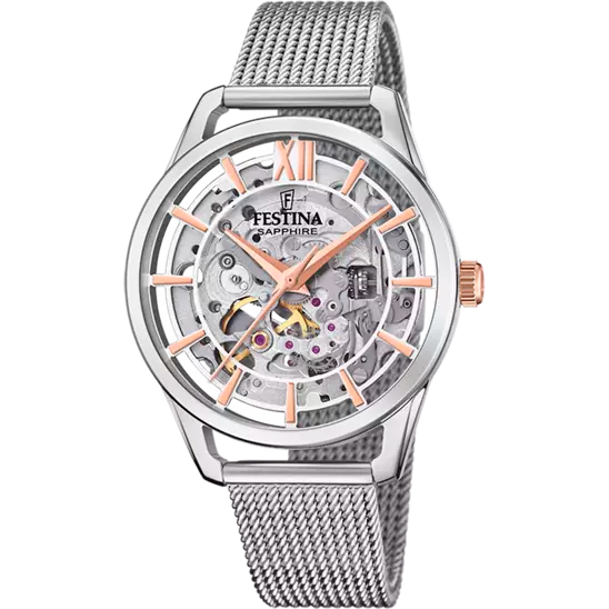 Festina Silver Dial Stainless Steel Strap Women's Watch F20627/1