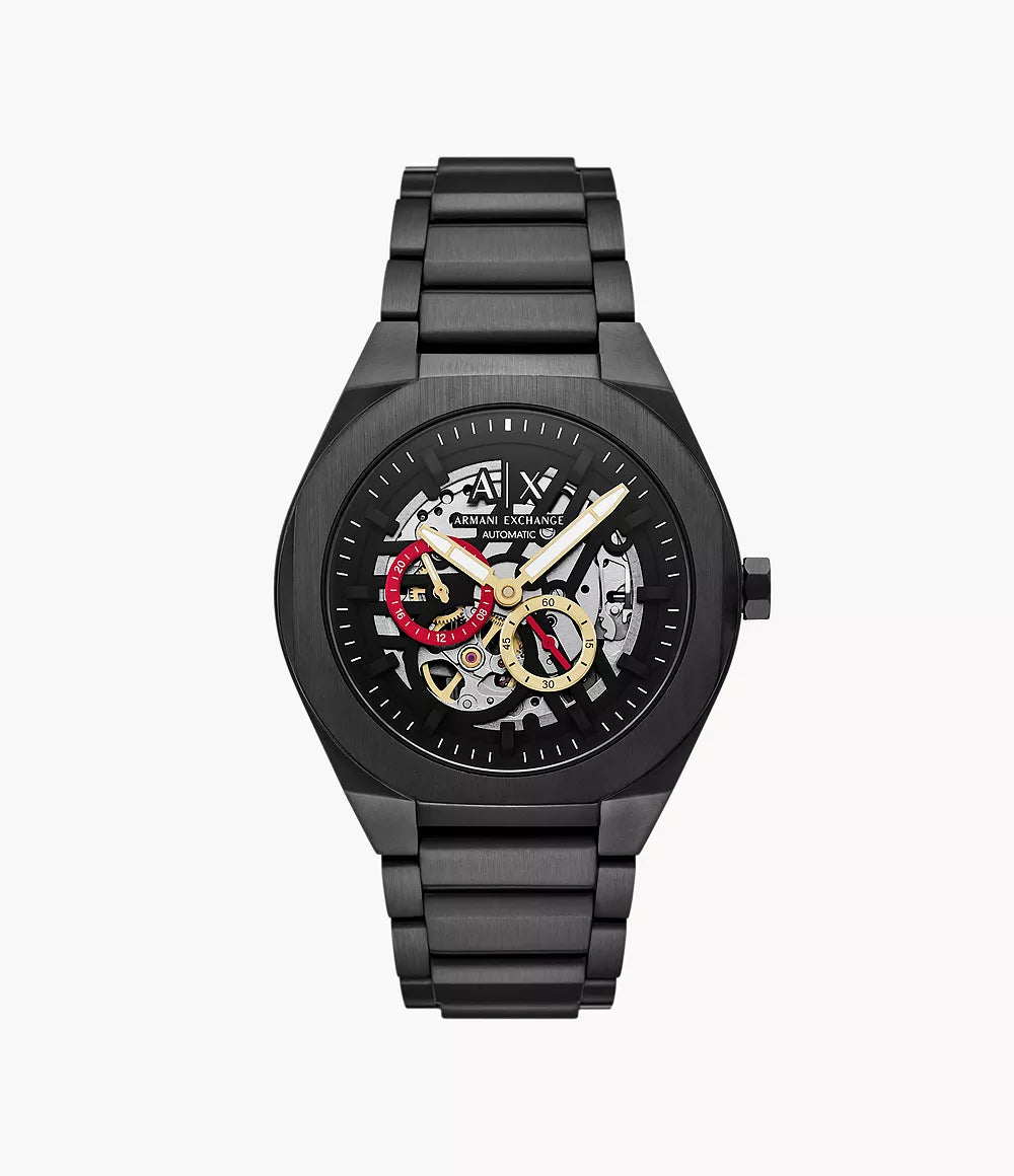 Armani Exchange  Sync Automatic Gunmetal Stainless Steel Watch AX4195