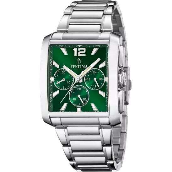 Festina Green Stainless Steel 316L Strap Men's Watch F20635/3