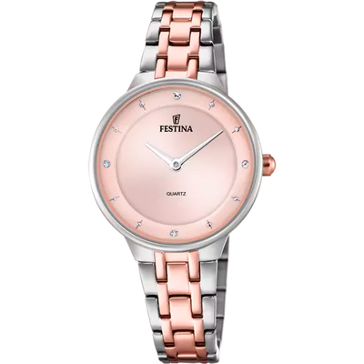 Elegant Festina Mademoiselle Women's Watch with Pink Dial and Durable Stainless Steel Strap F20626/2