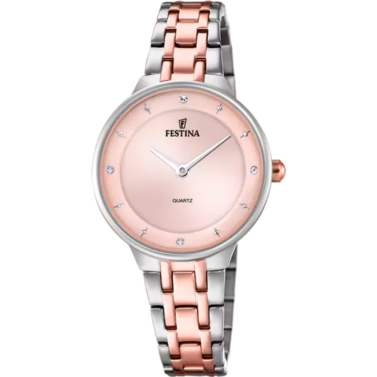 Elegant Festina Mademoiselle Women's Watch with Pink Dial and Durable Stainless Steel Strap F20626/2