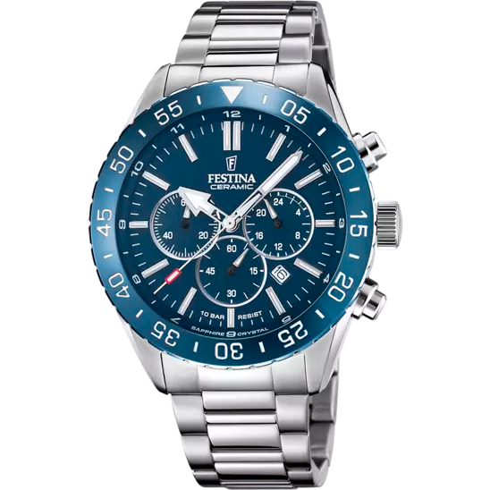 Festina Blue Dial Stainless Steel Strap Men's Watch F20575/2