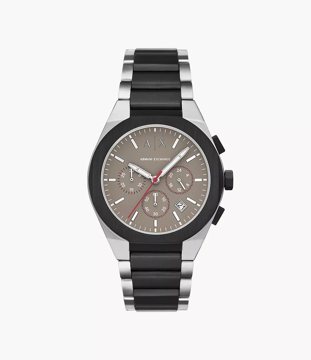Armani Exchange Sync Chronograph Two Tone Stainless Steel Watch AX4199