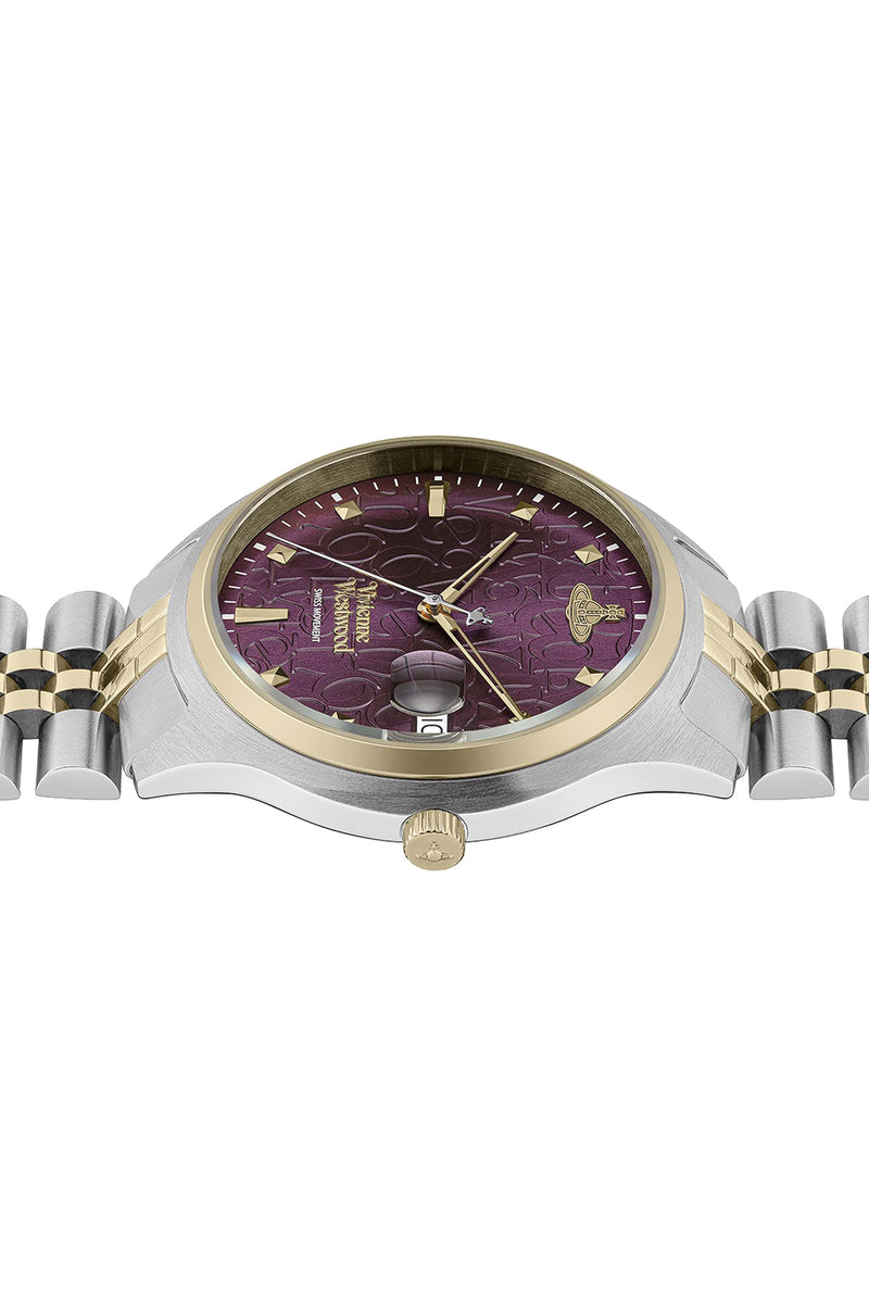 Vivienne Westwood Camberwell Purple 37mm Two Tone Watch