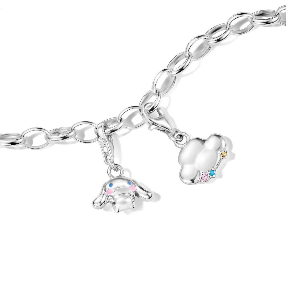 Thomas Sabo Silver-Plated Rain Cloud Charm with Colourful Stones CC2258M CC2258M view 2
