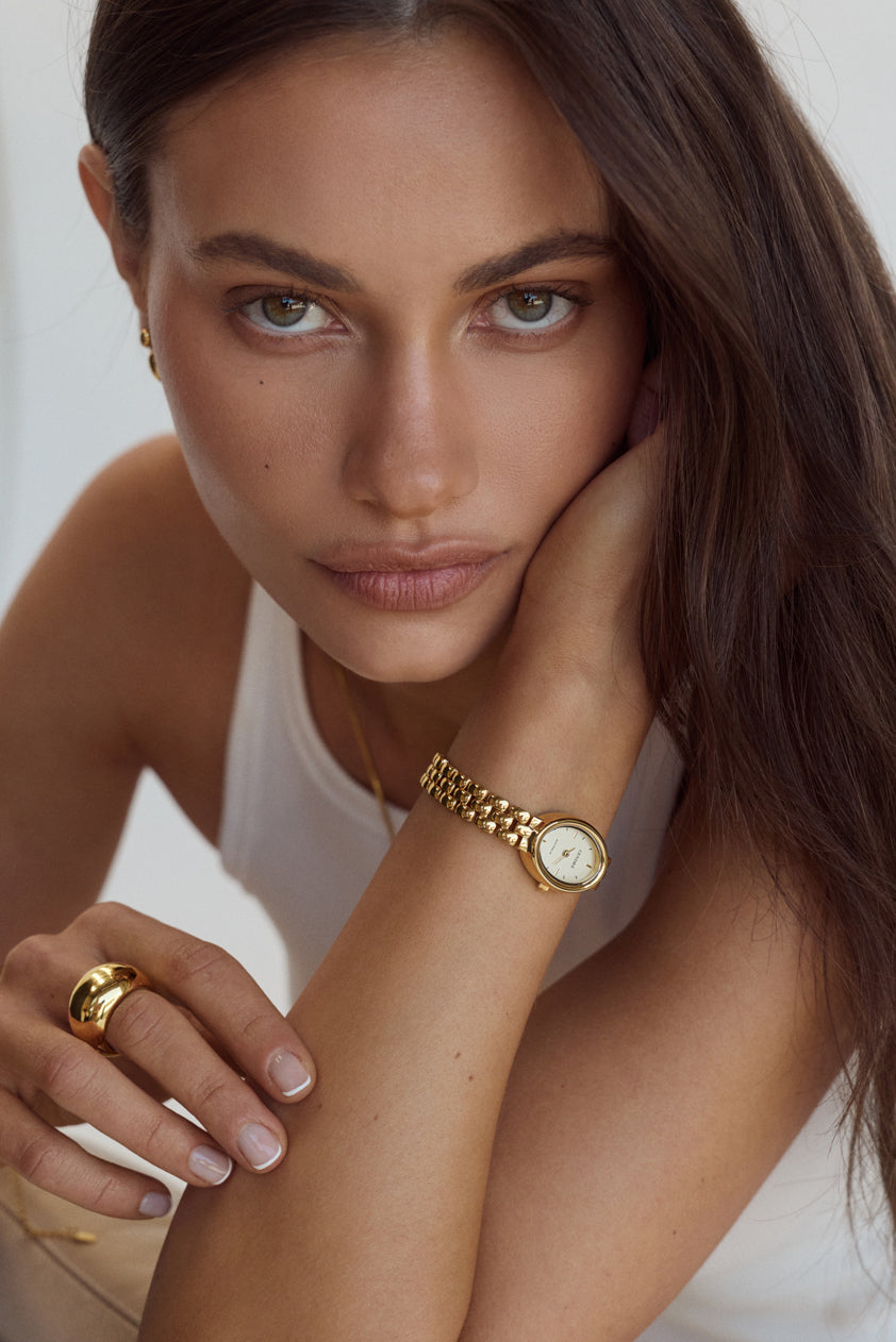 Cendré Phoebe Gold Dial 18K Gold Women's Watch — view 6