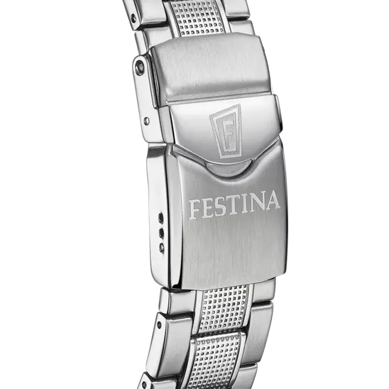 Festina Originals Men's Timepiece with Blue Dial and Stainless Steel Bracelet F20669/1