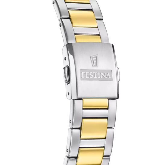 Festina Solar Energy Gold Dial Stainless Steel 316L Men's Watch F20657/2