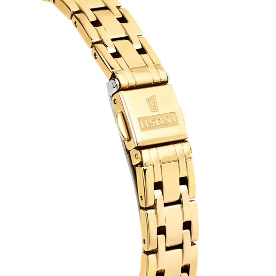 Festina Elegance and Durability Women's Watch with Beige Dial and Stainless Steel Strap F20601/2