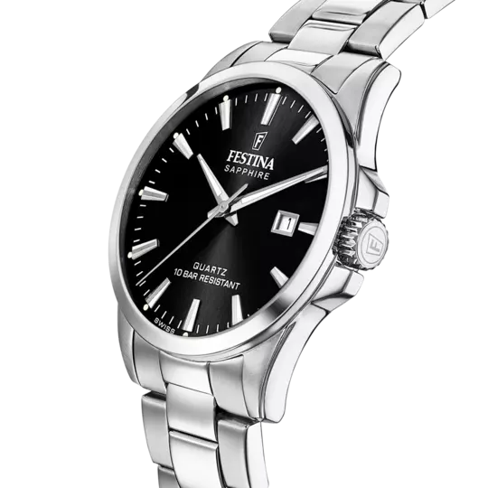Festina Black Dial Stainless Steel Strap Men's Watch F20024/4