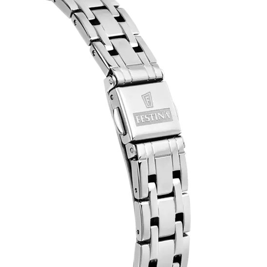 Festina Elegant Women's Watch with Stainless Steel Strap and Black Dial F20600/4