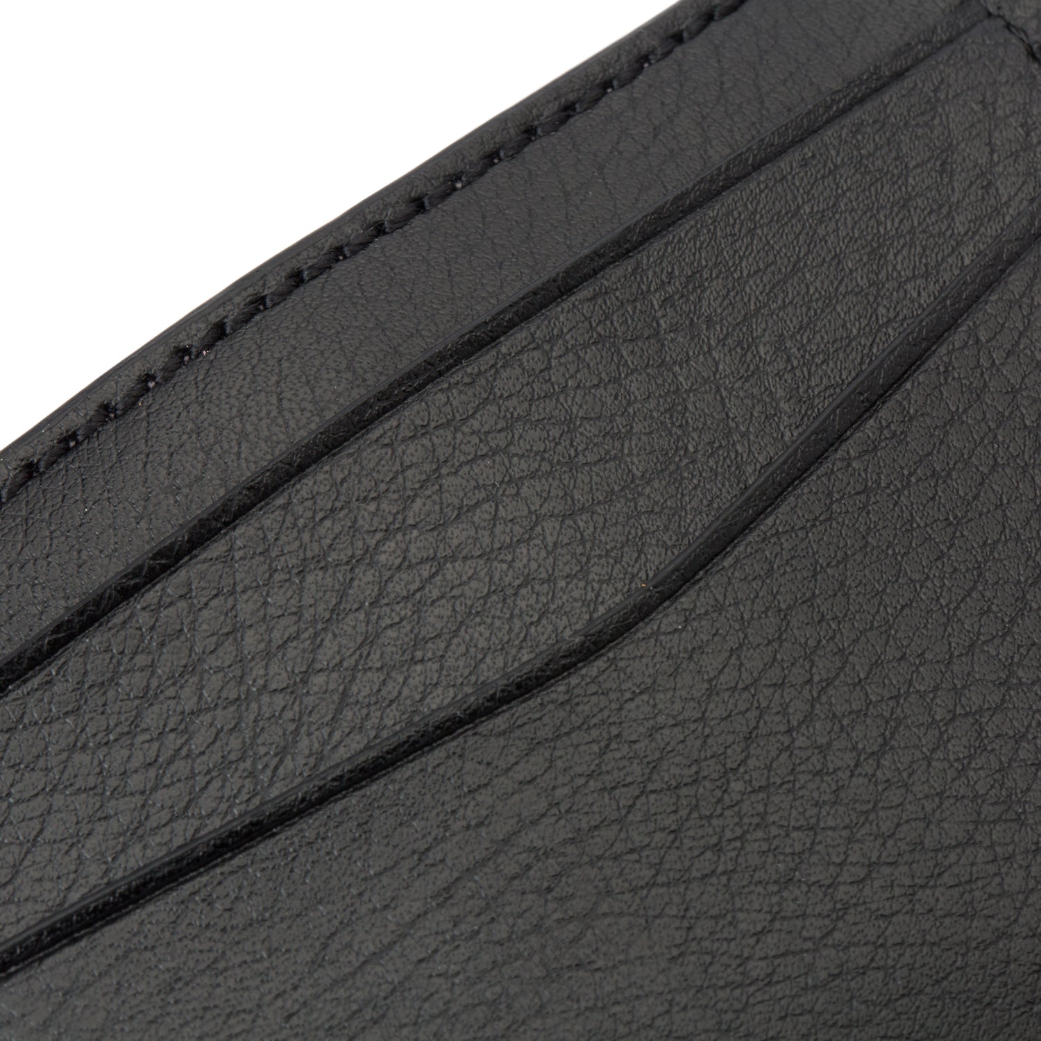 Blake Leather Credit Card Case with Ultrasuede Lining