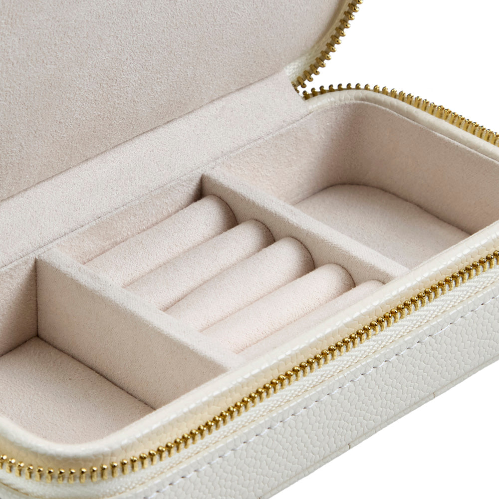 Wolf Lauren Large Jewellery Box in ivory recycled vegan leather — view 8