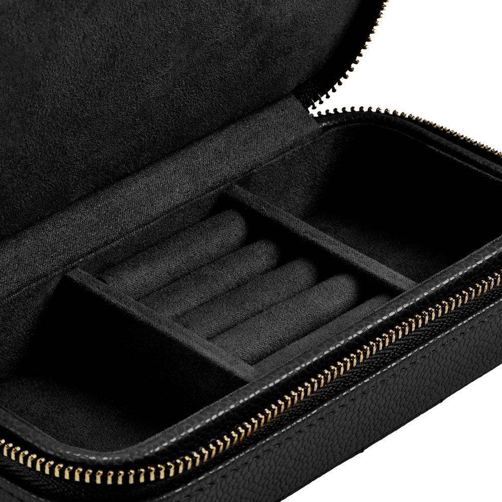 Wolf Lauren Extra Large Jewellery Box in black recycled vegan leather — view 7