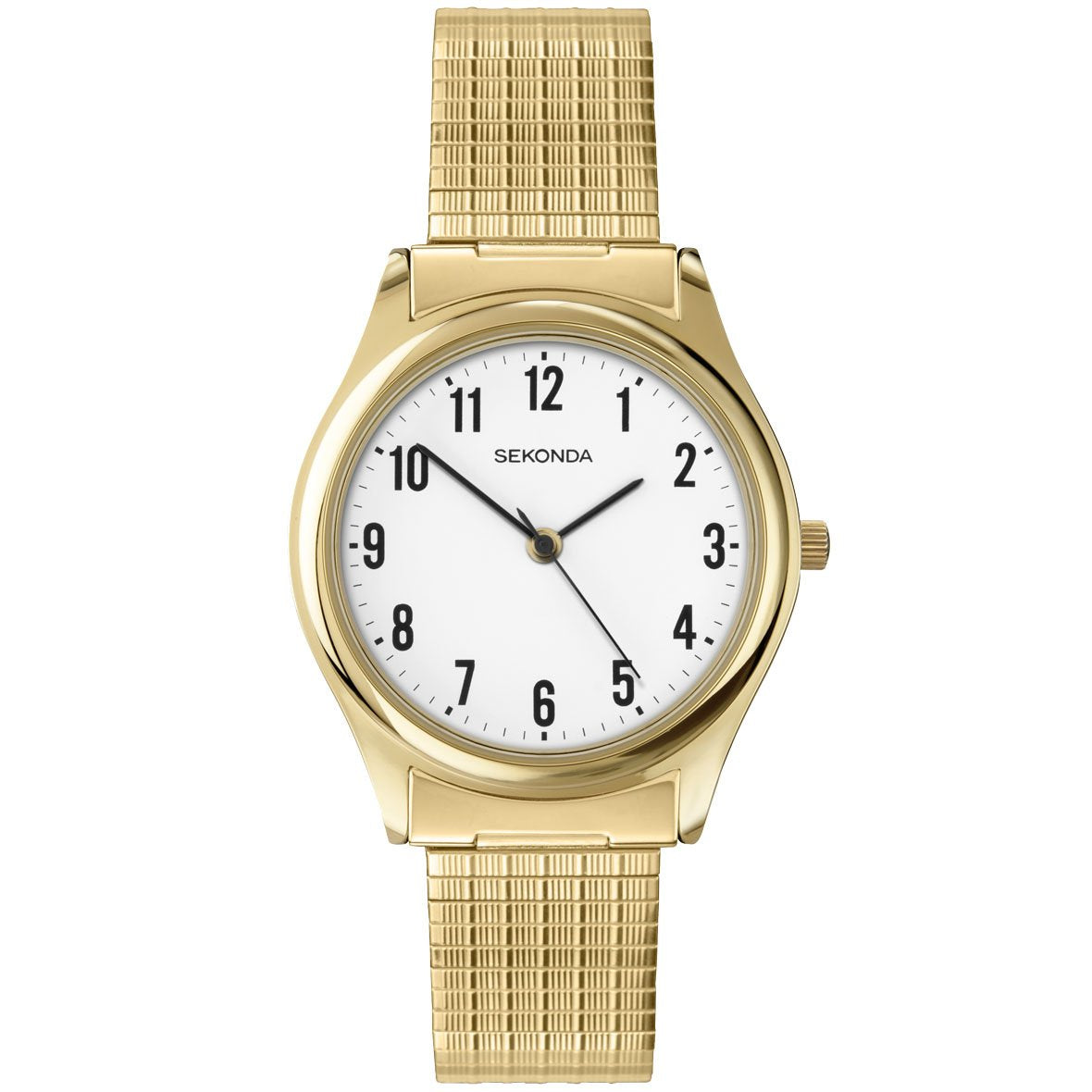 Sekonda Classic Gold Plated White Dial Watch SK3752 - Watch