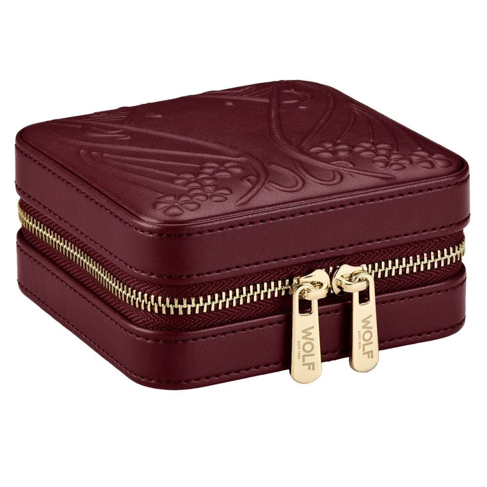 Wolf Liberty Small Zip Case Burgundy 381327