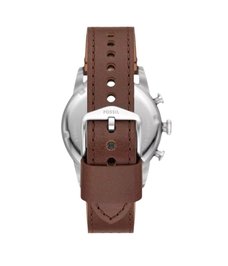 Fossil  Sport Tourer Chronograph Brown Leather Strap Watch FS6042