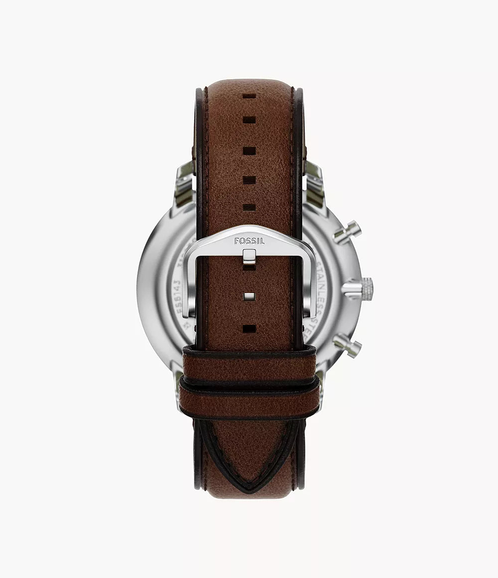 Fossil Neutra Chronograph Brown Leather Watch FS6143
