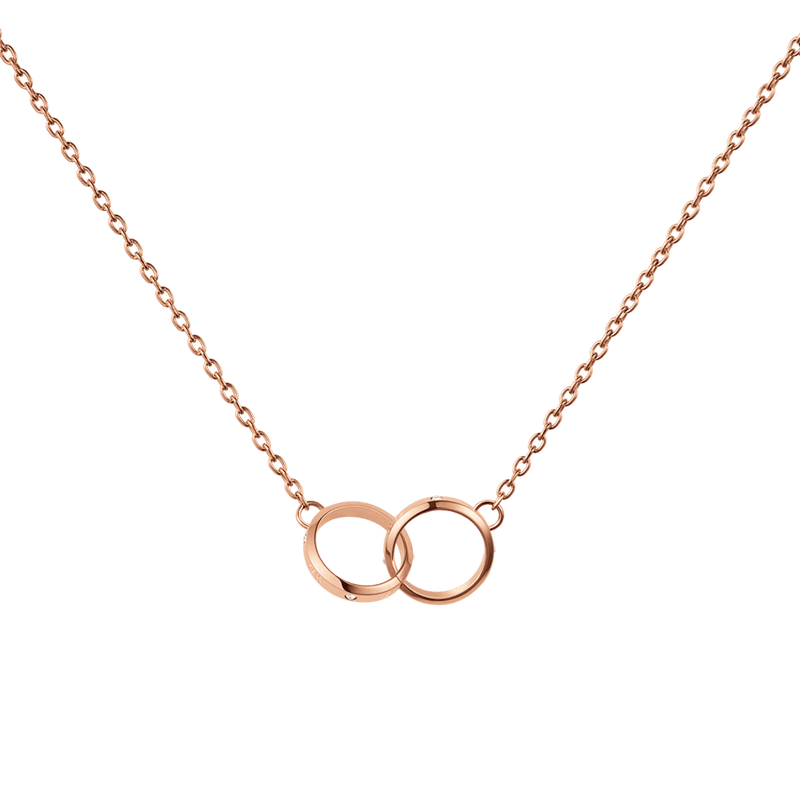 Classic Lumine Unity Rose Gold Necklace DW00400352