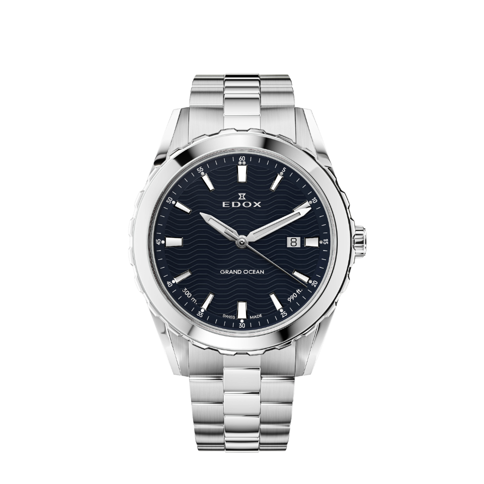 Edox Grand Ocean Blue Dial 42mm Watch 531023MBUIN