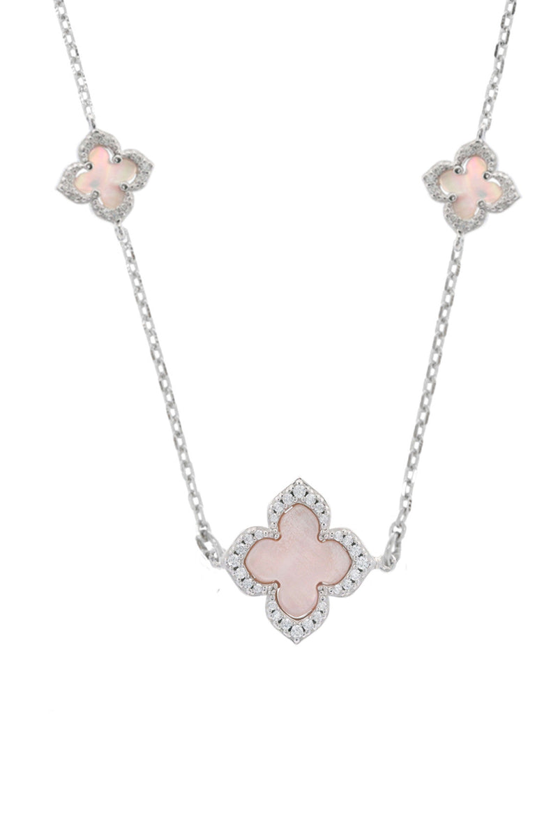 SYDNEY SOIRÉE FAIRWATER MOTHER OF PEARL DELUXE NECKLACE SILVER