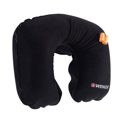 Wenger Inflatable Neck Travel Pillow with Earplugs 611885