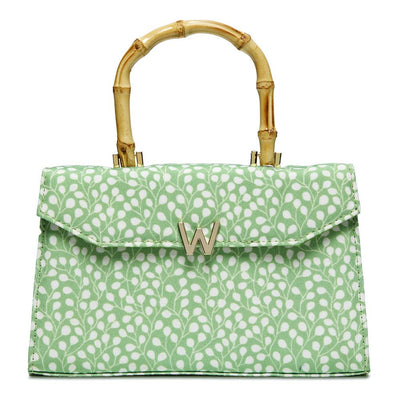 Wolf Evie Large Bag Green Leaves