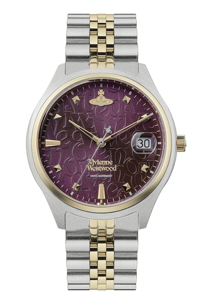 Vivienne Westwood Camberwell Purple 37mm Two Tone Watch