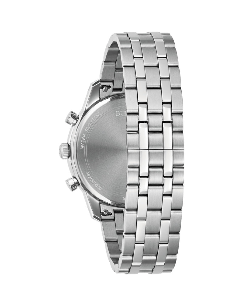 Bulova Classic Chronograph Stainless Steel Watch 96B411