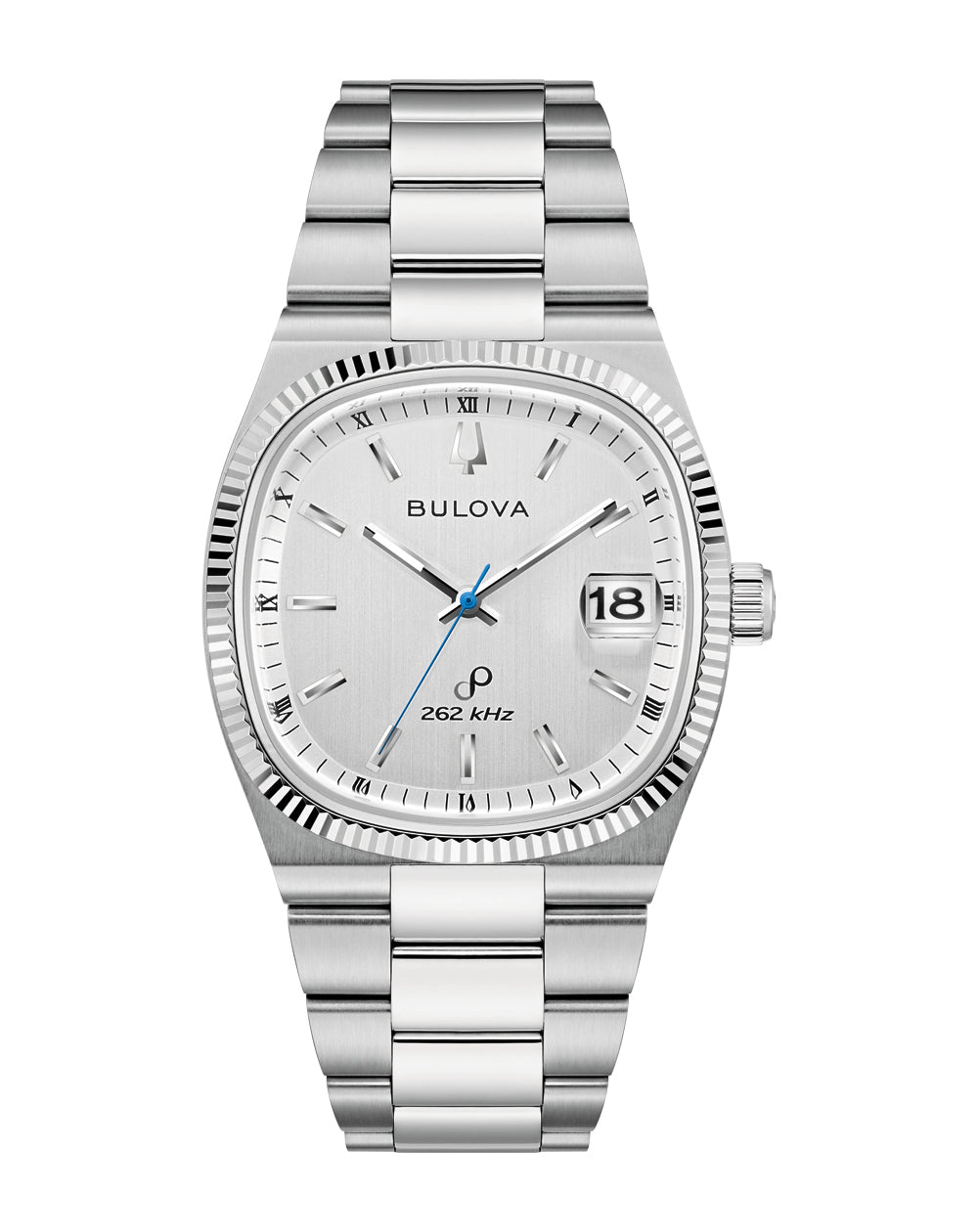 Bulova Super Seville Silver Dial Stainless Steel Watch 96B444
