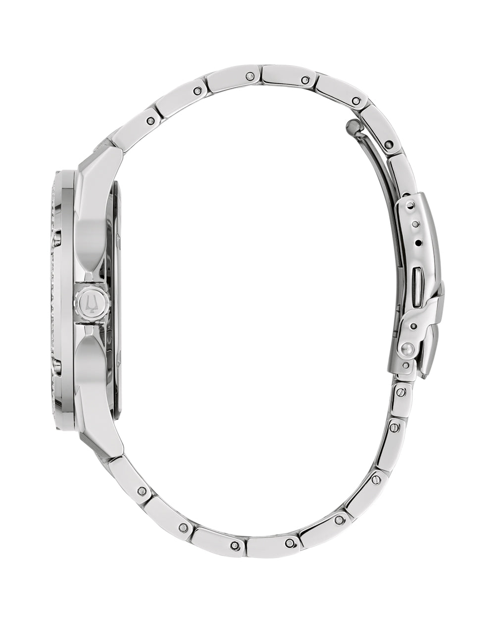 Bulova Classic Crystal Silver Dial Stainless Steel Band Watch Set 96K114