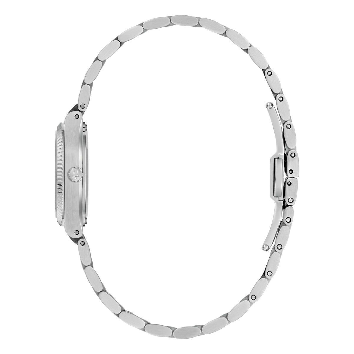 Bulova Super Seville Mini White Dial Stainless Steel Watch 96L353