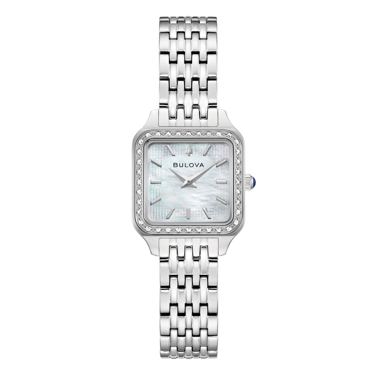 Bulova Super Sutton Silver Dial Stainless Steel Watch 96R256