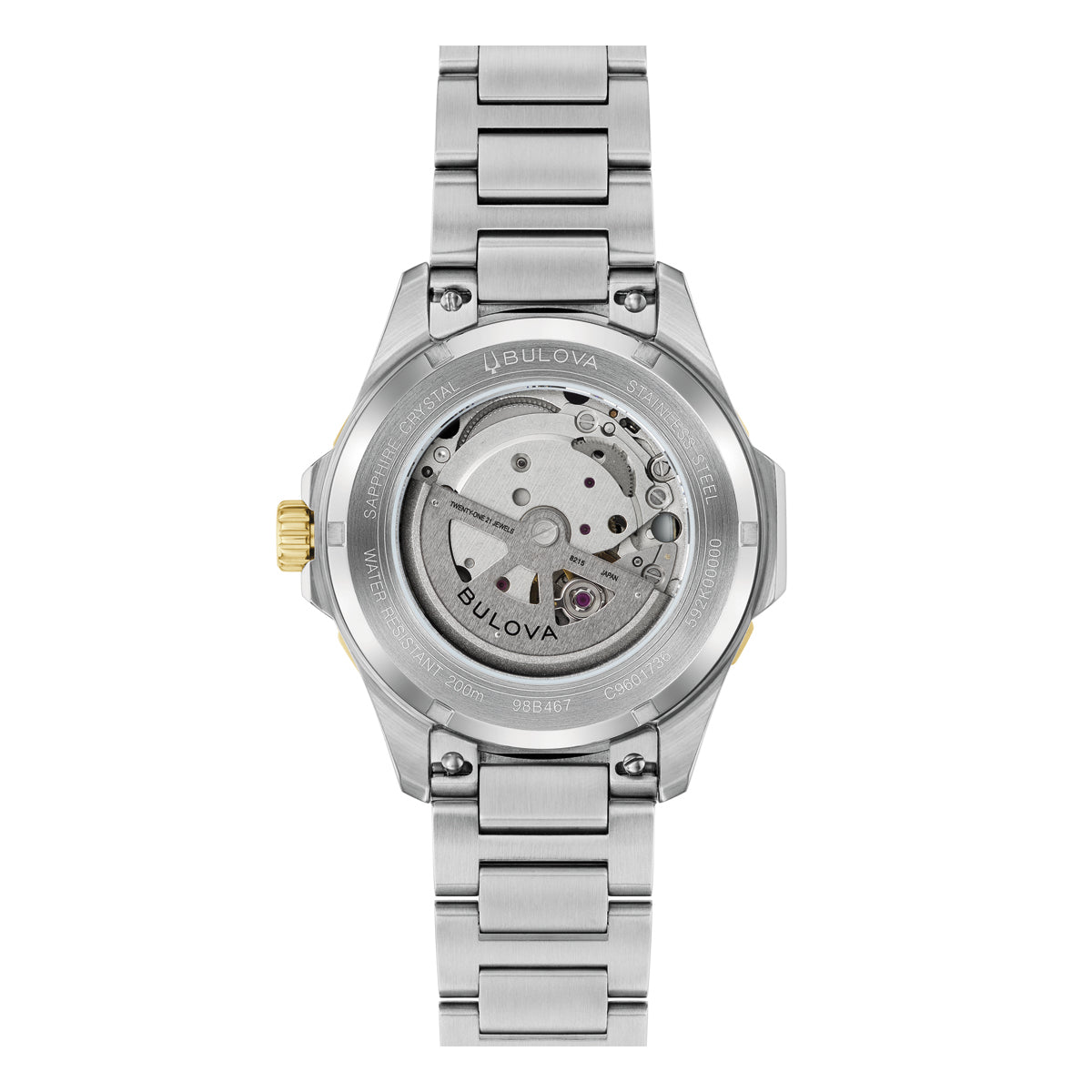 Bulova Marine Star Green Dial Stainless Steel Watch 98B467