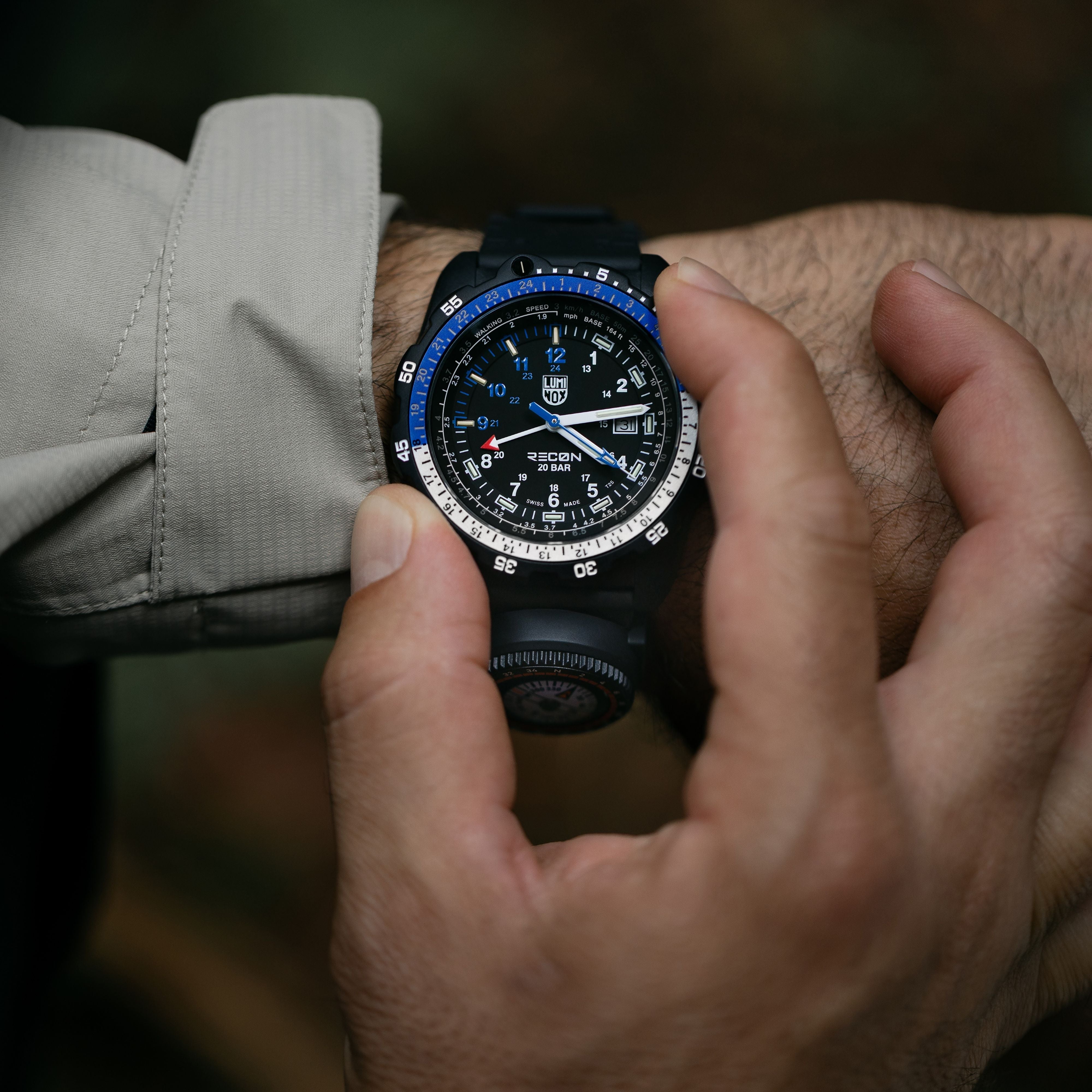 Luminox Recon Black Dial Rubber Strap Watch XL.8833