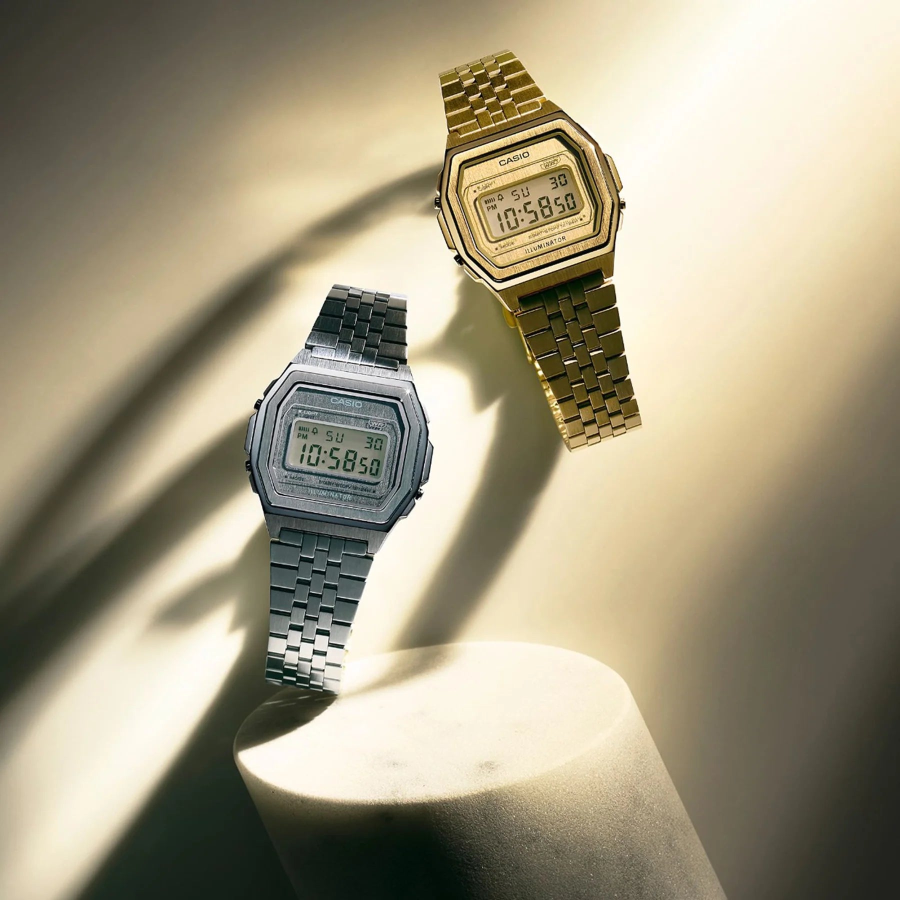Casio Vintage Gold  Stainless Steel Band Watch A1000G-9D