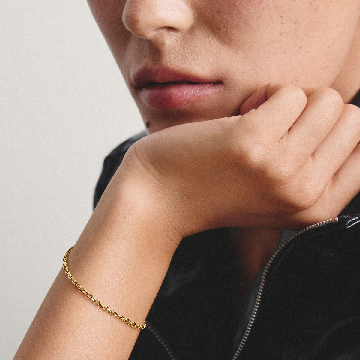 Thomas Sabo Gold-Tone Stainless Steel Paperclip Bracelet 2.3mm TA2206SY-19 TA2206SY-19 view 4