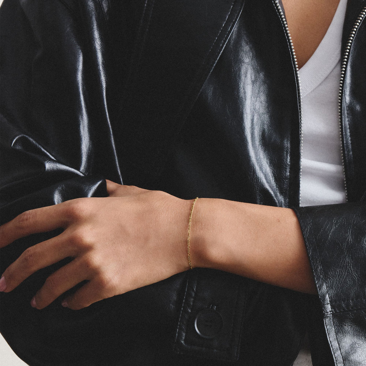 Thomas Sabo Gold-Tone Stainless Steel Figaro Bracelet 1.4mm TA2207SY-19 TA2207SY-19 view 4
