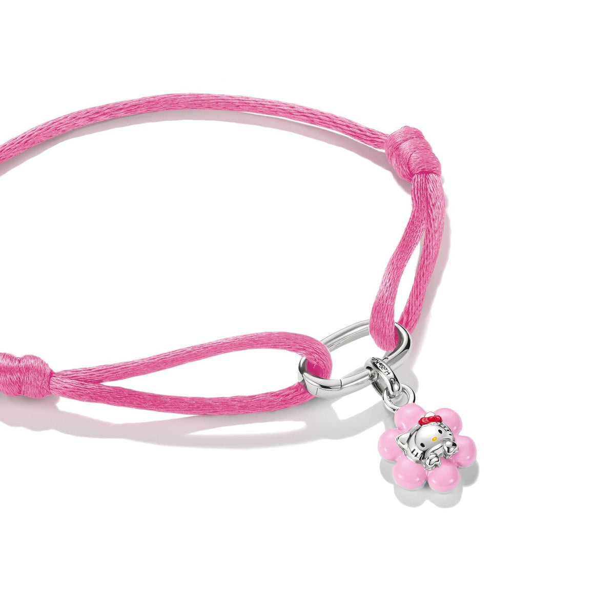 Thomas Sabo Hello Kitty Textile Bracelet with Pink Flower
