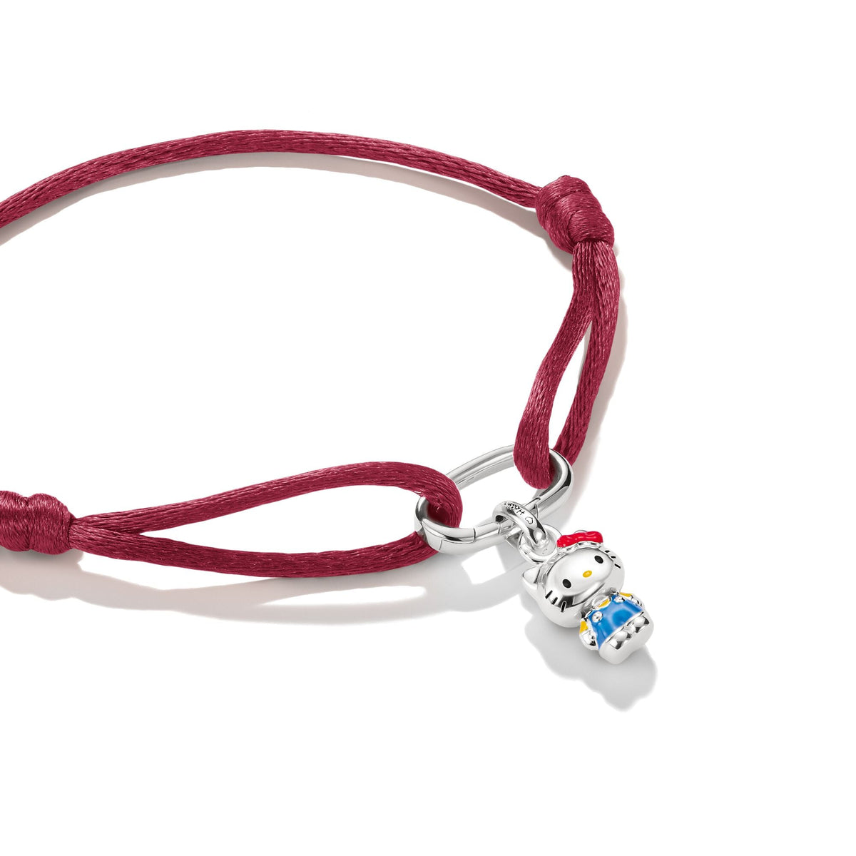 Thomas Sabo Hello Kitty Textile bracelet red with charm