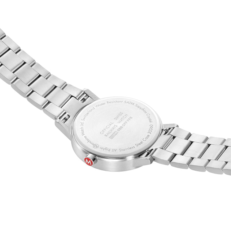 Mondaine Classic White Dial Stainless Steel Bracelet 40mm Watch A660.30360.11SBJ