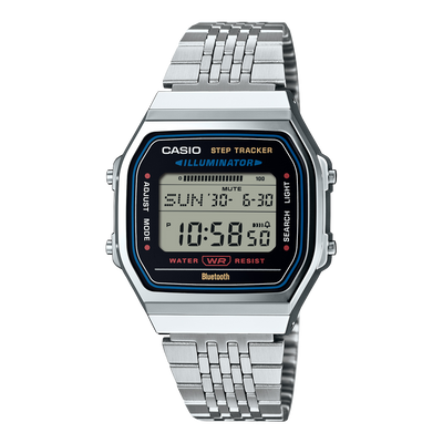 Casio Vintage Silver Stainless Steel Watch ABL100WE-1A