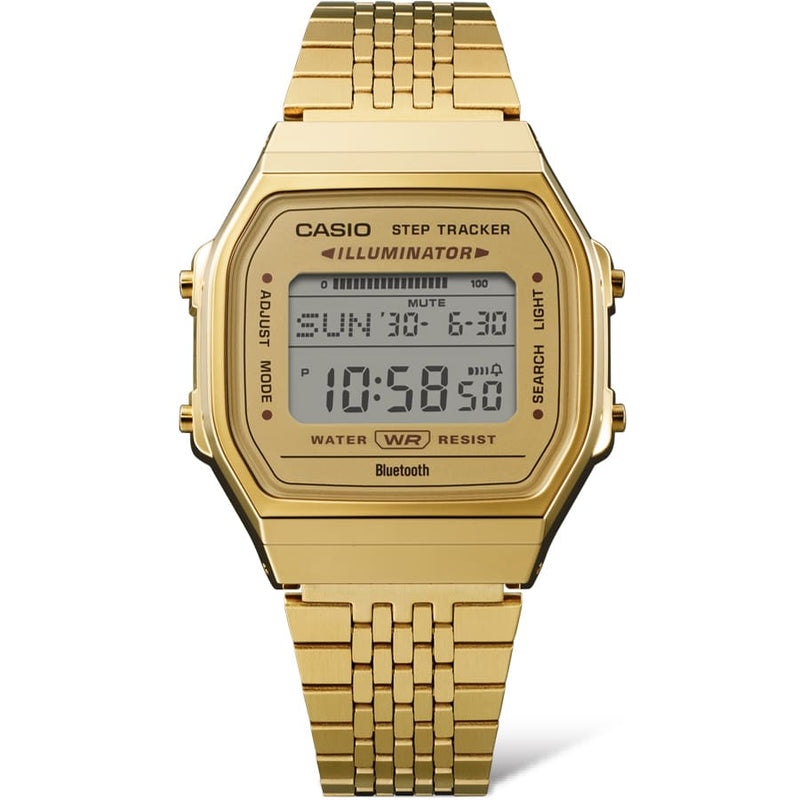 Casio Vintage Yellow Gold Stainless Steel Watch ABL100WEG-9A