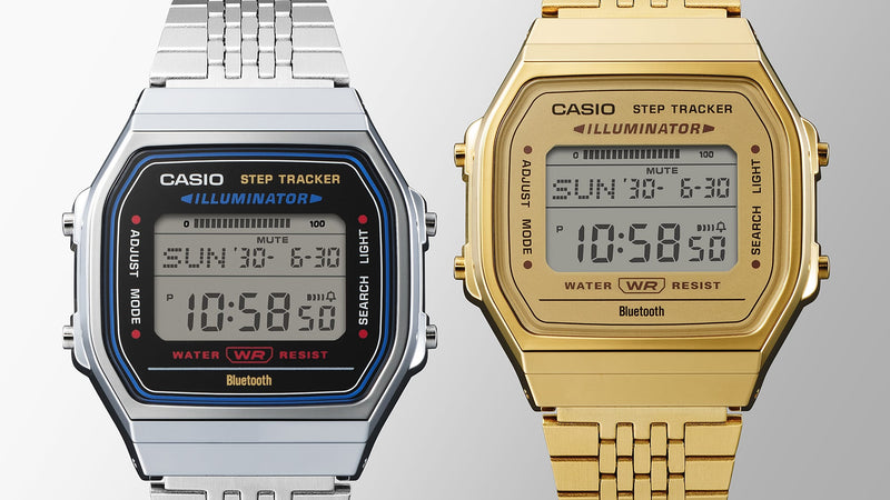 Casio Vintage Yellow Gold Stainless Steel Watch ABL100WEG-9A