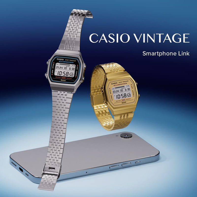 Casio Vintage Yellow Gold Stainless Steel Watch ABL100WEG-9A