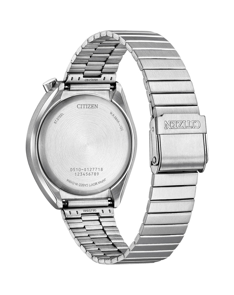 Citizen Bullhead Stainless Steel Black Dial Watch AN3660- 81E